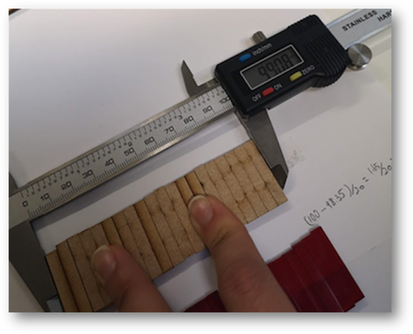 Proper way to use micrometer! However, in this way kerf value was even smaller 0.05 mm