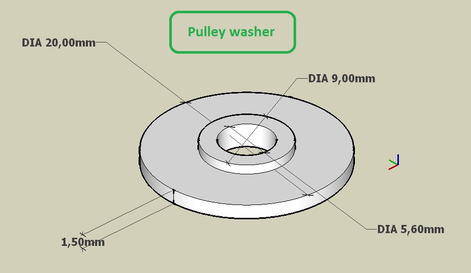 Pulley washer