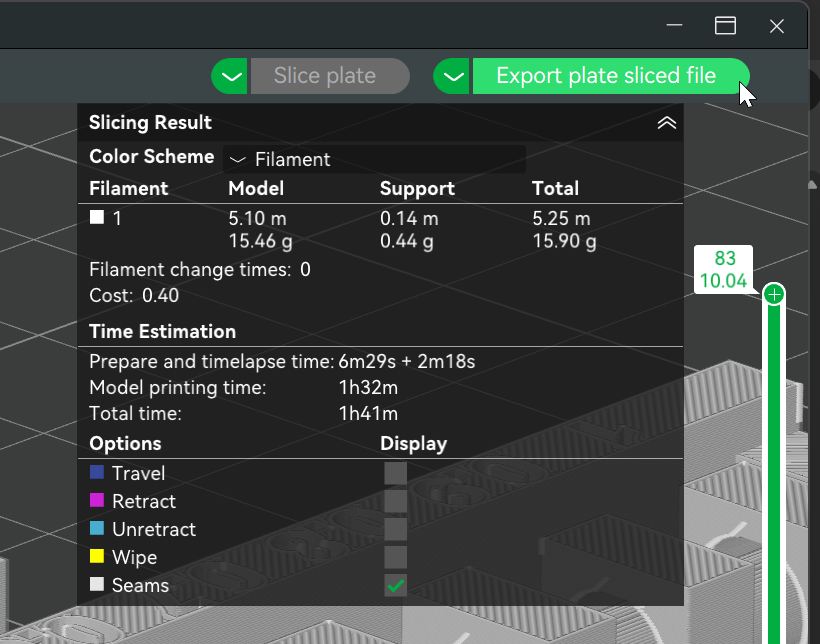 export plate sliced file