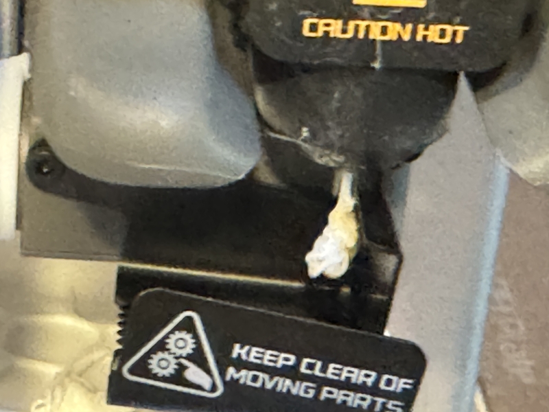 filament is coming out