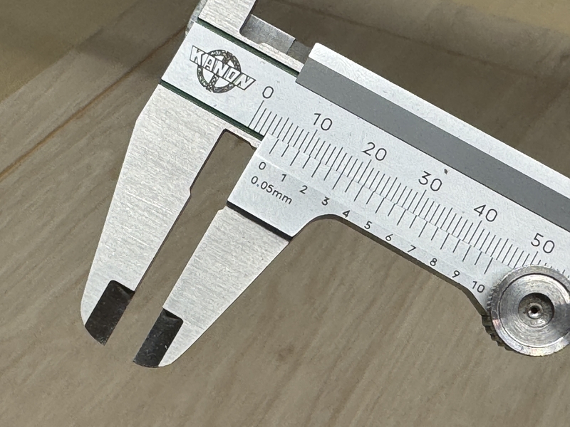 depth at right corner