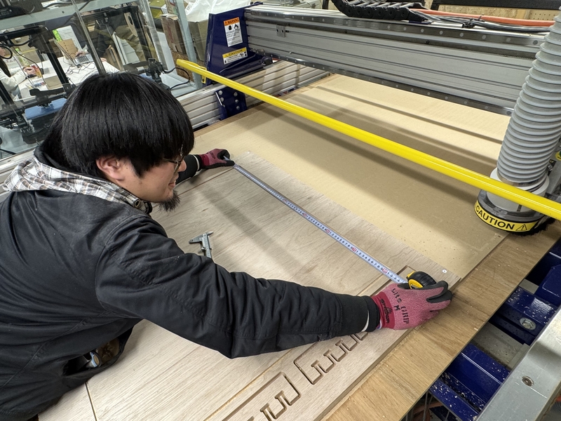 Lateral length at top side measurement