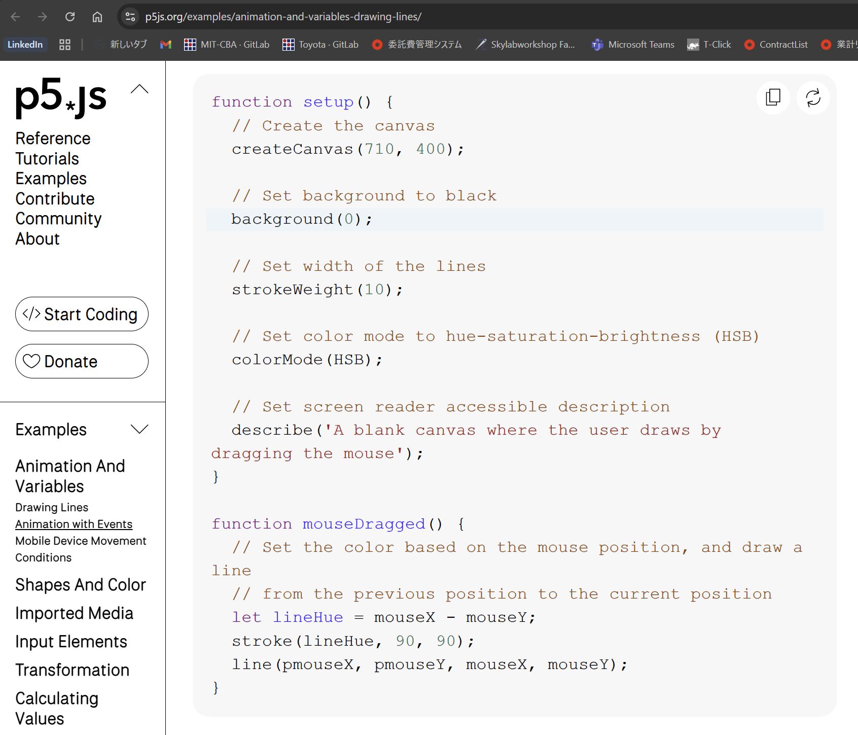 default coding