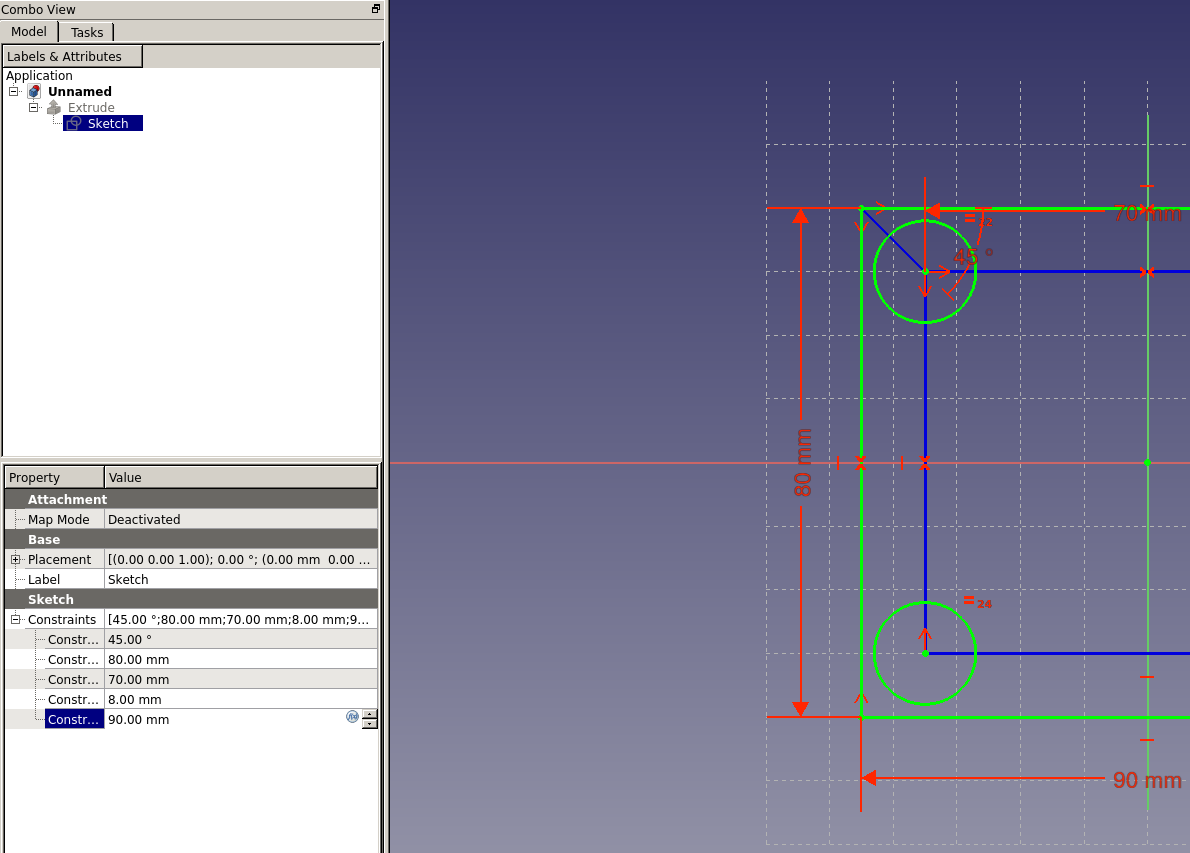 Changing parameters