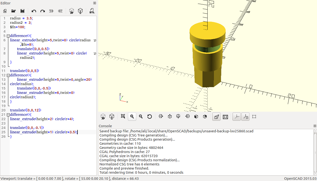 Openscad4