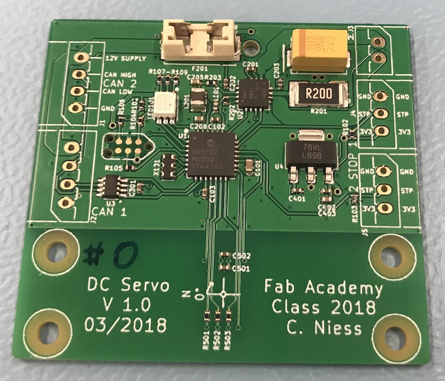 A motorboard fresh from the oven, through-hole parts still missing