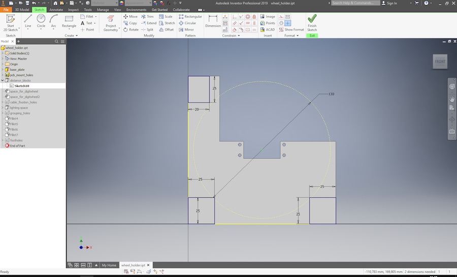 the basic shape of the frame parts