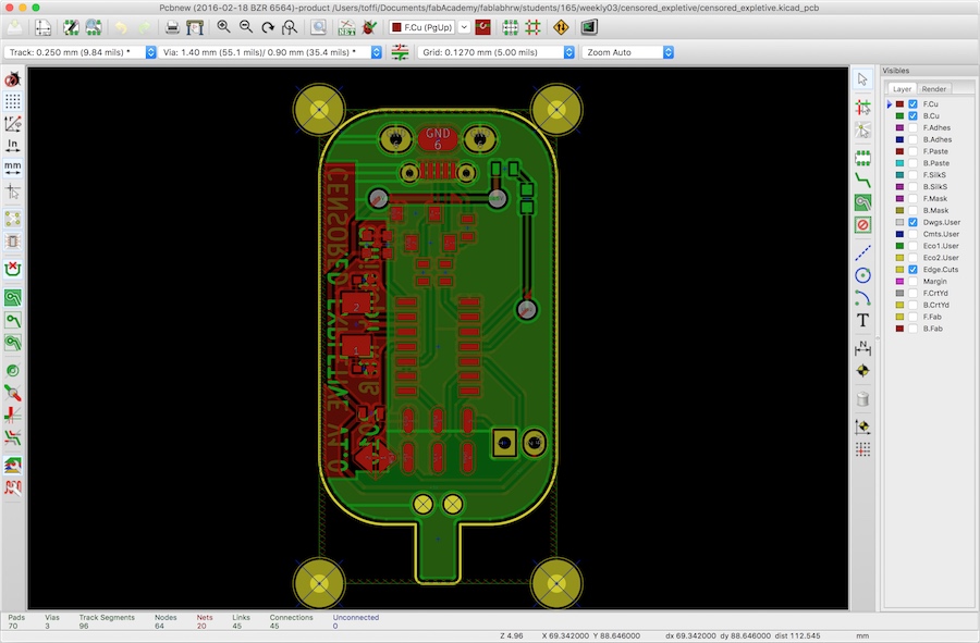 pcbnew - the layout editor