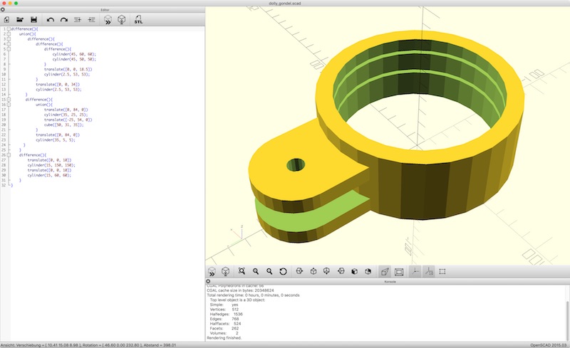 OpenSCAD result