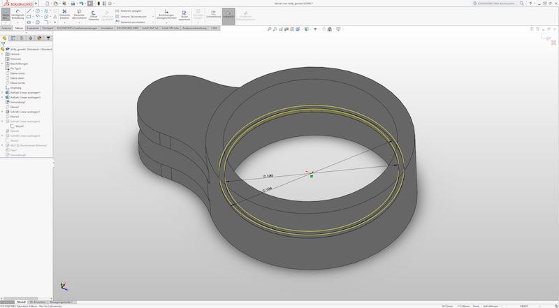 SolidWorks flutes