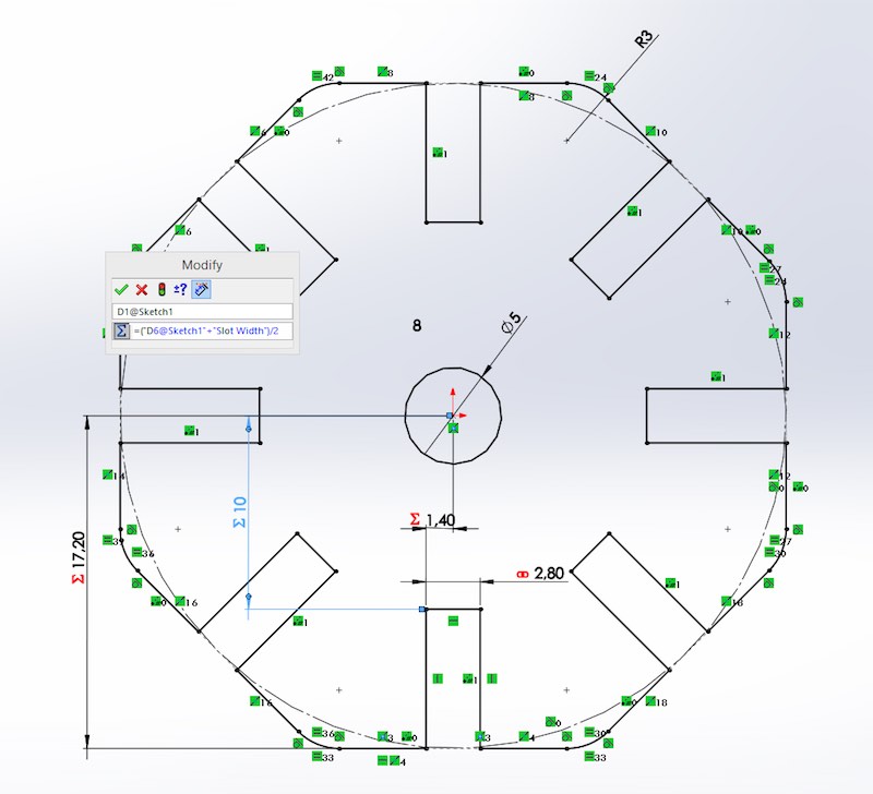 Octagonal connector