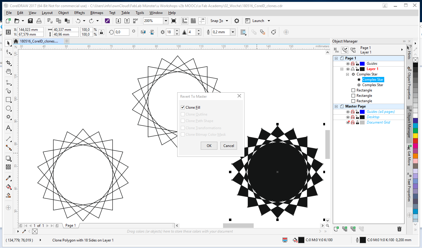 Clone: Revert to master