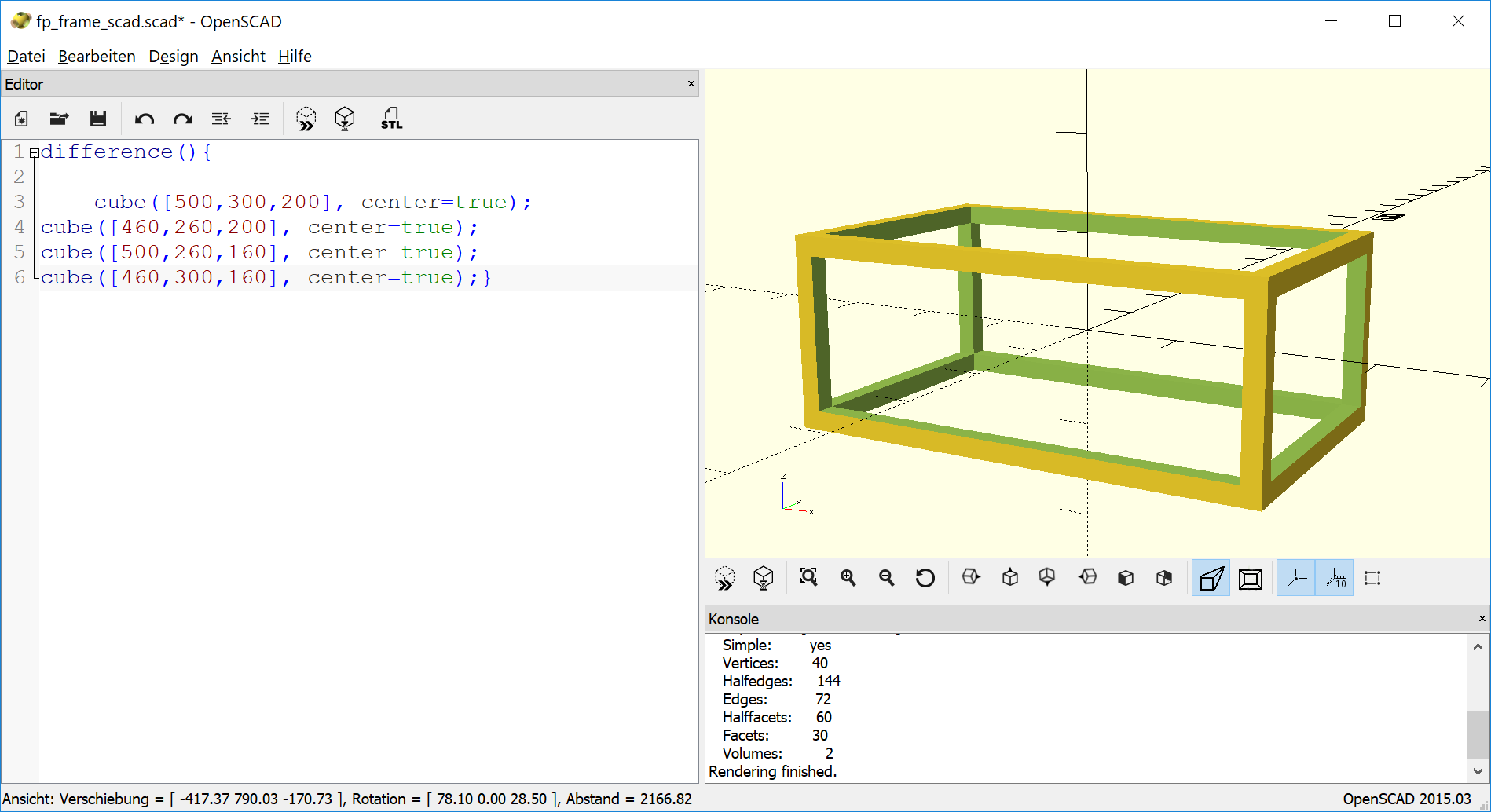 SketchUp finish