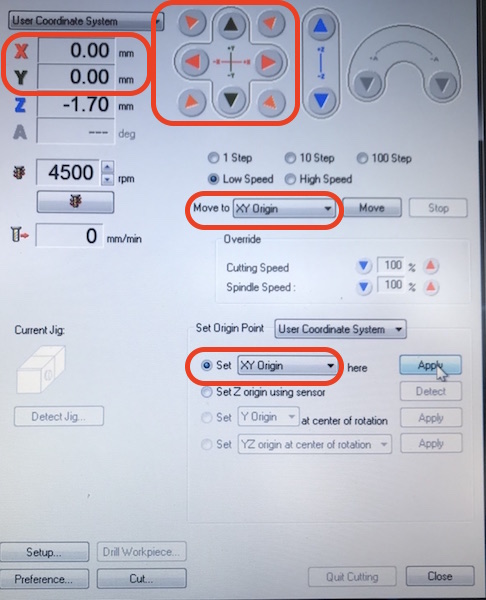 Setting CNC Mill