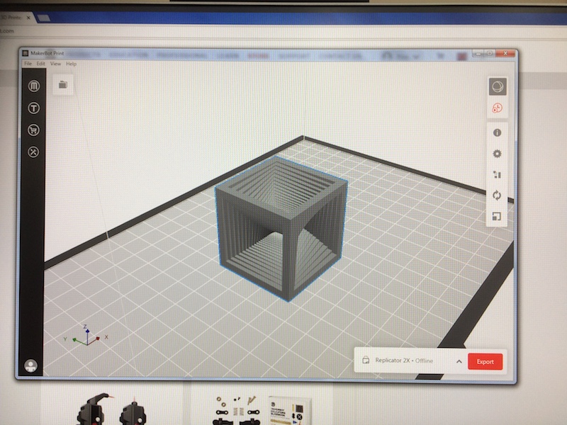 generating G-code in Makerware software