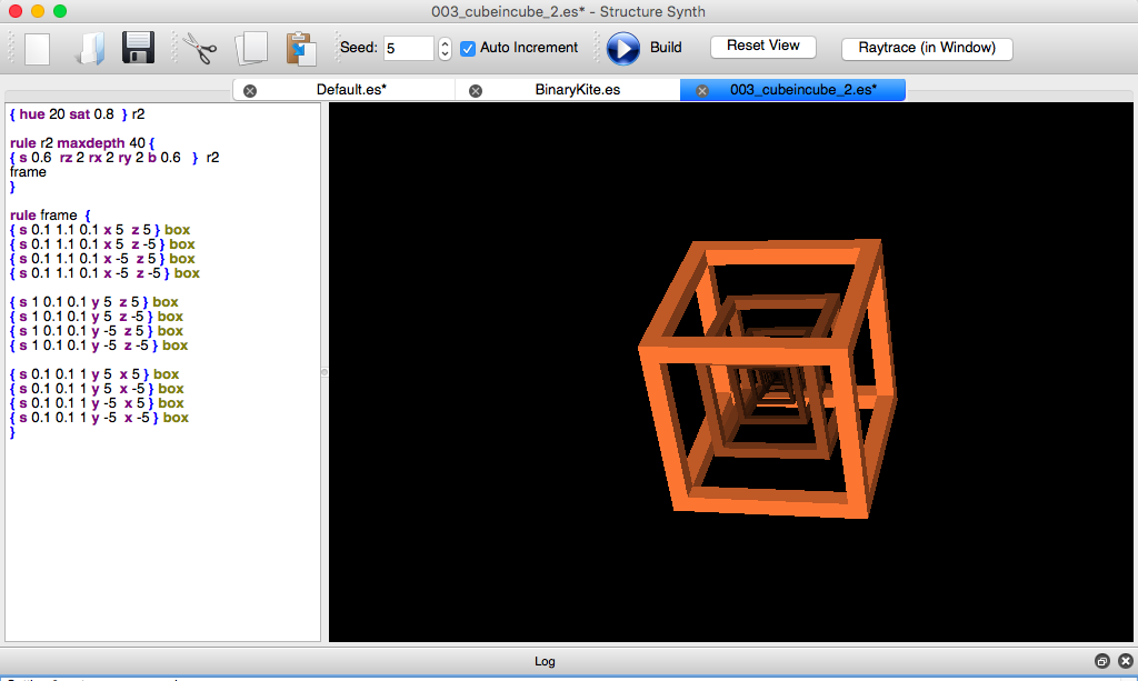 structure synth cube play