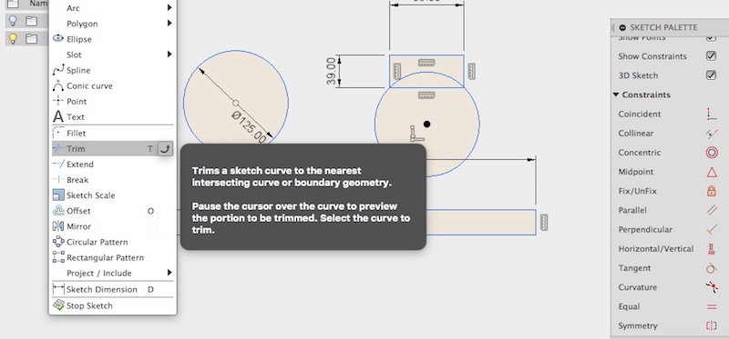 set dimensions