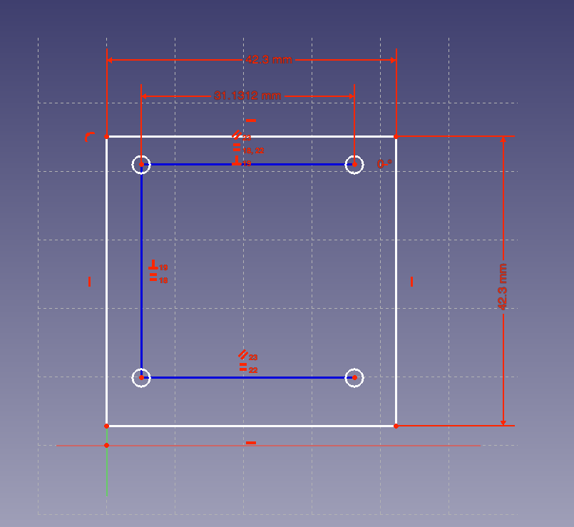 FreeCAD - Nema 17 Body