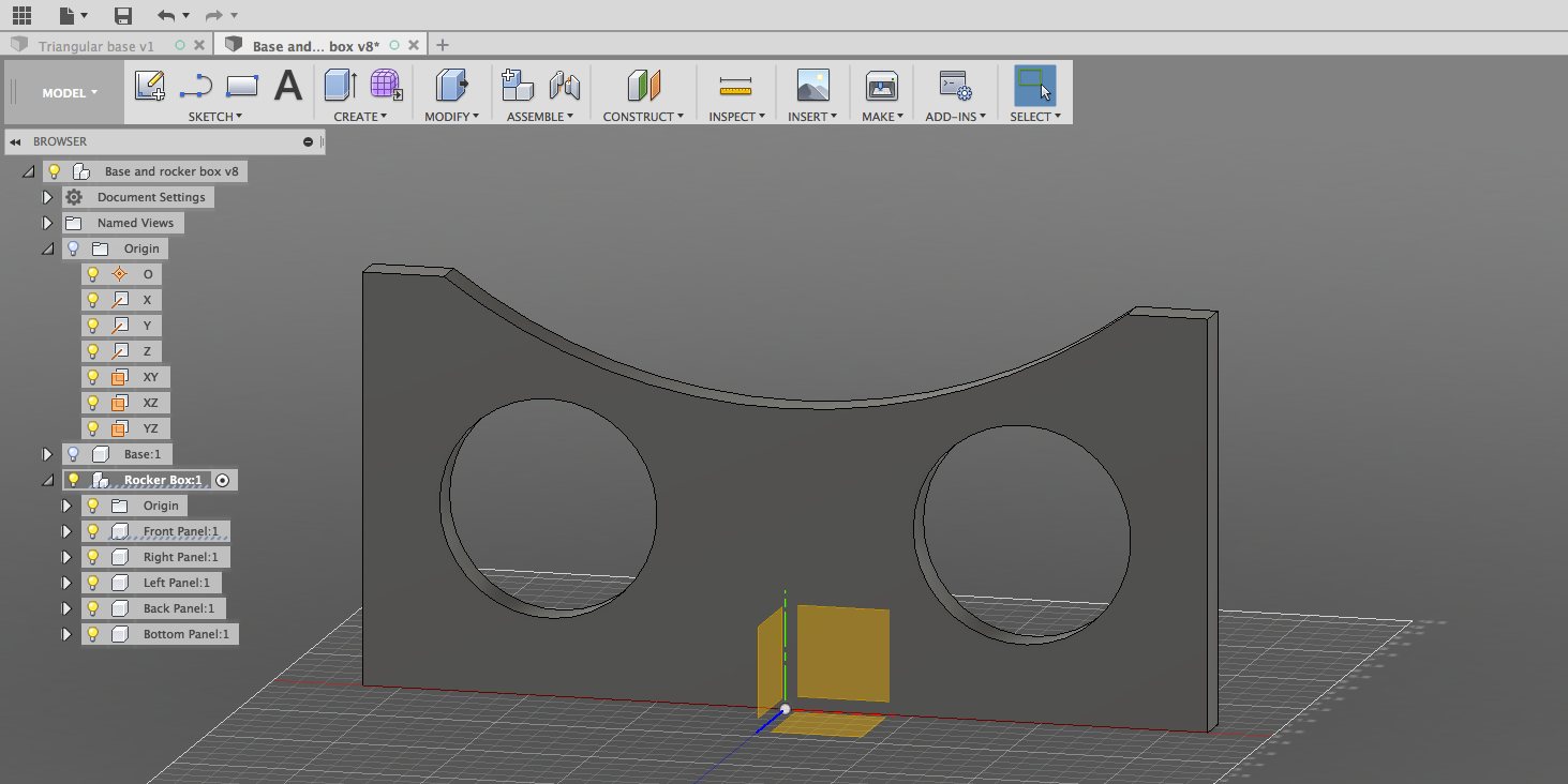 Front rocker box done in Fusion 360