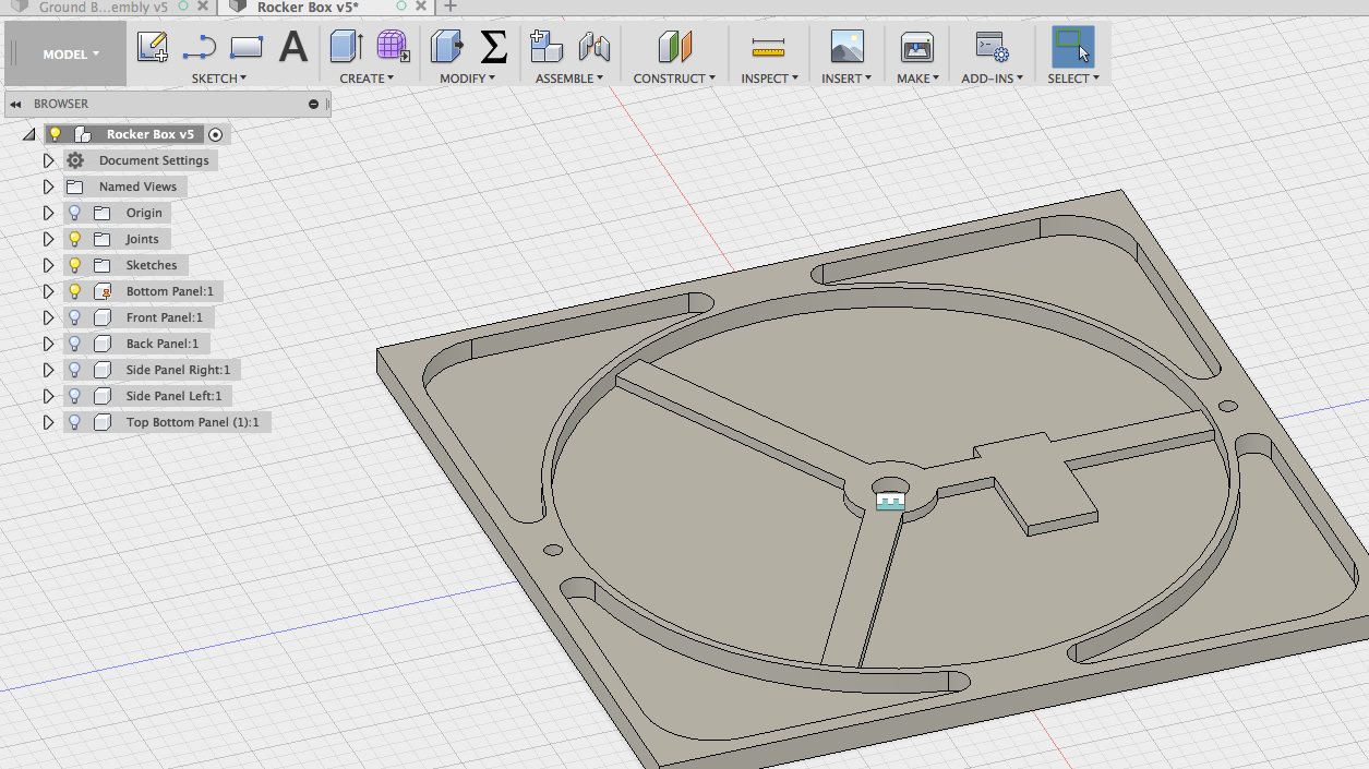 The first version of my design. The inner walls were too thin to support the side panels