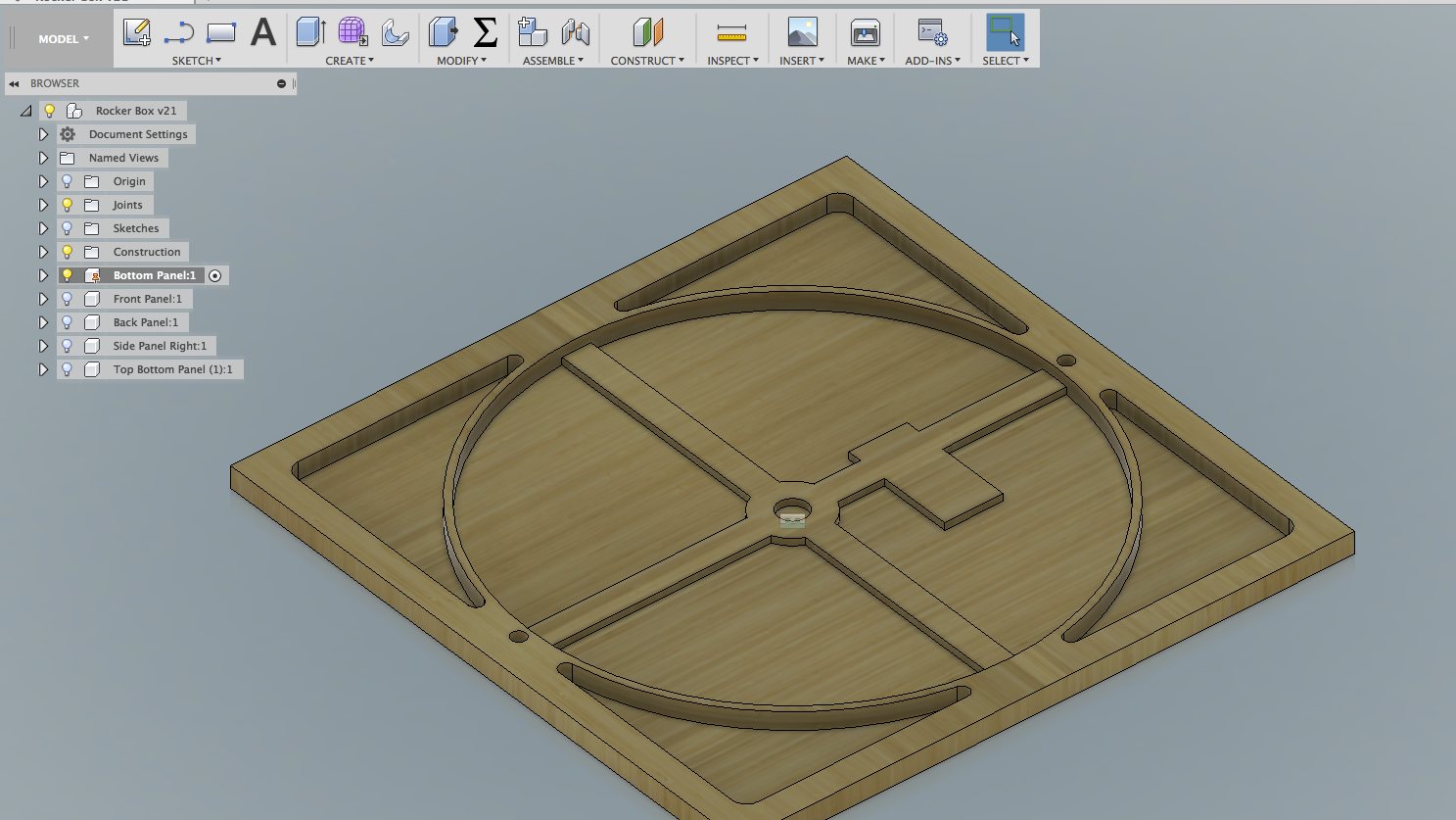 The second version of my design with thicker walls and a fourth reinforcing rib