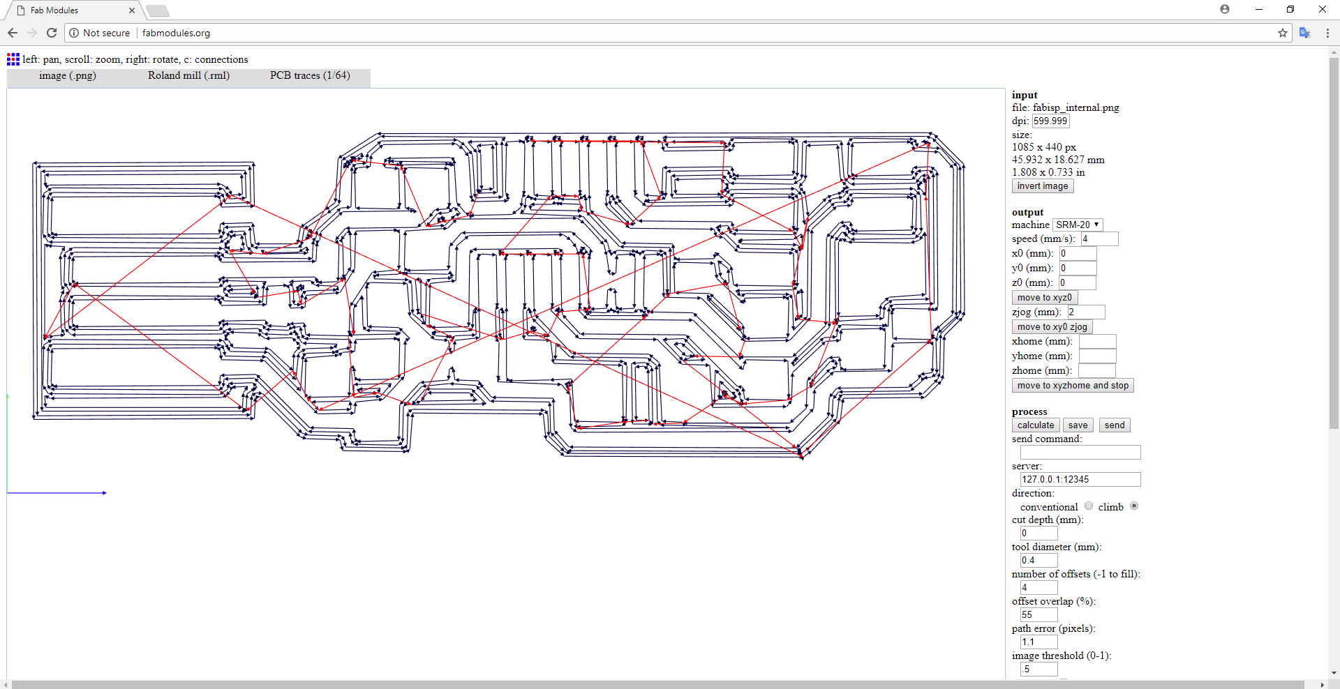 CAM for the Internal Traces