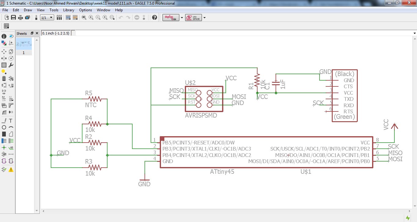 Schematic of temp sensor