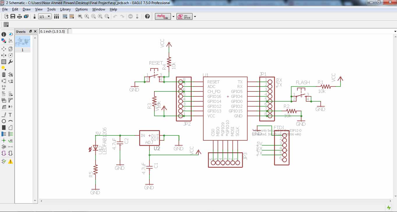 Schematic of temp sensor