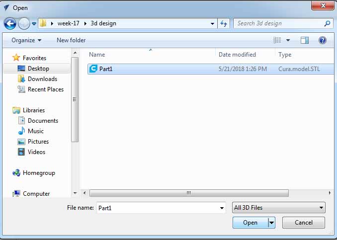 opening .stl file