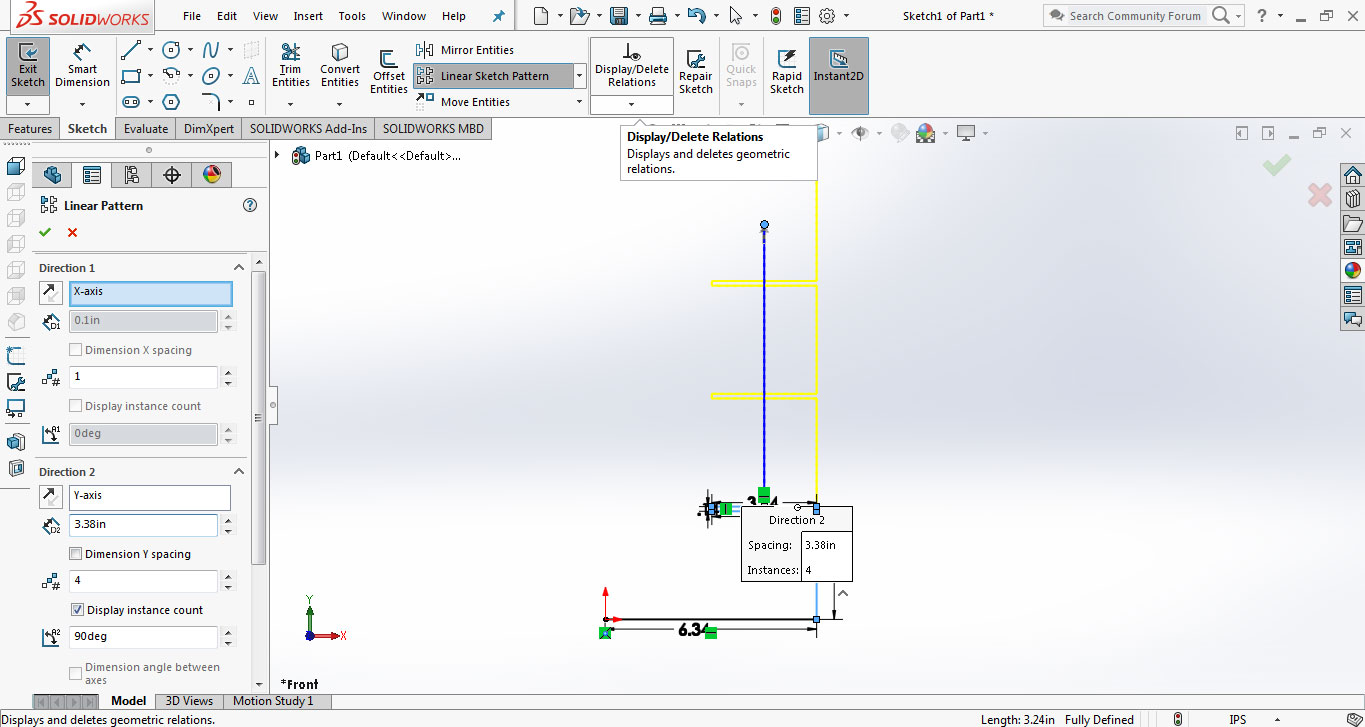 using linear sketch pattern