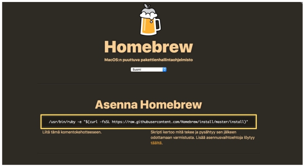 Homebrew main site