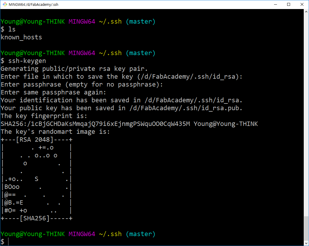 ssh keygen