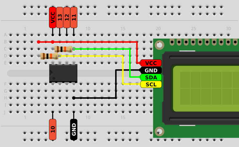 lcd display on ATtiny45/85