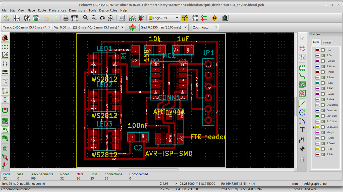 output device pcb