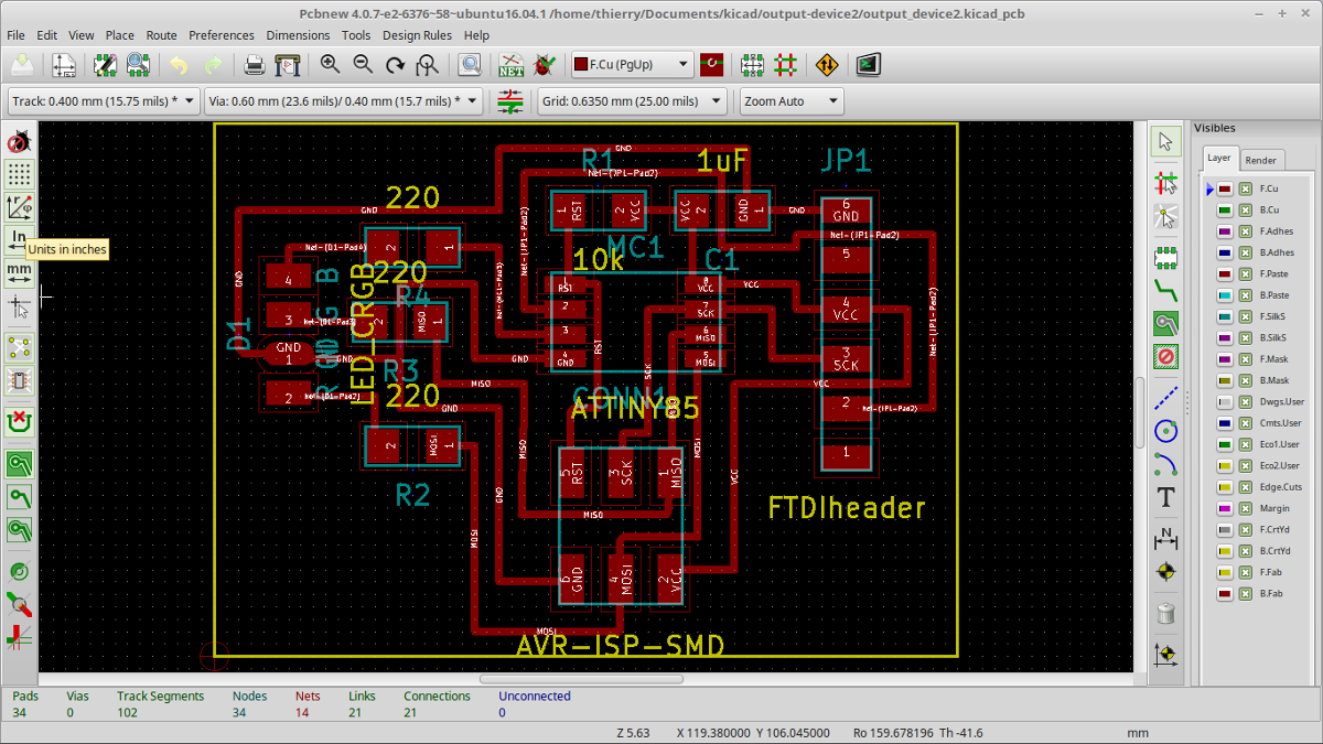 output device pcb