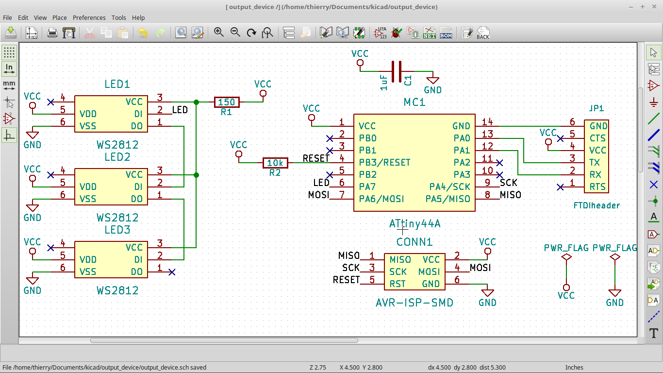 output device schematic