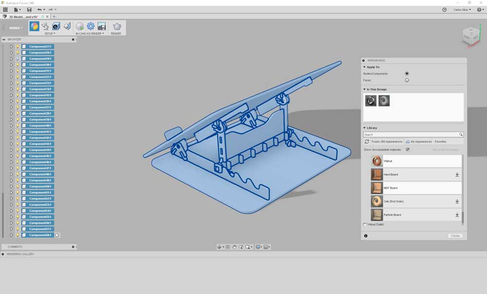 Laptopstand modelling