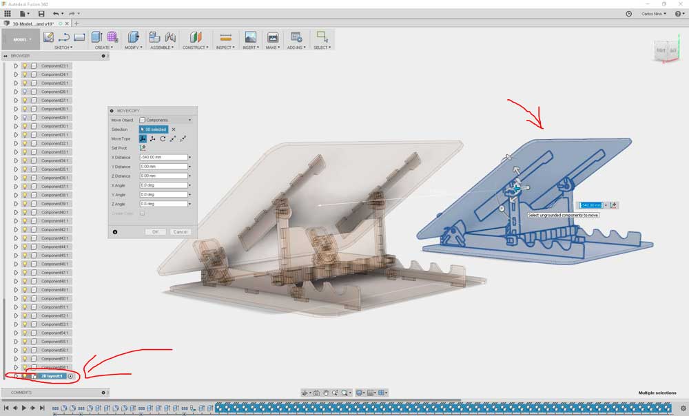 Laptopstand modelling