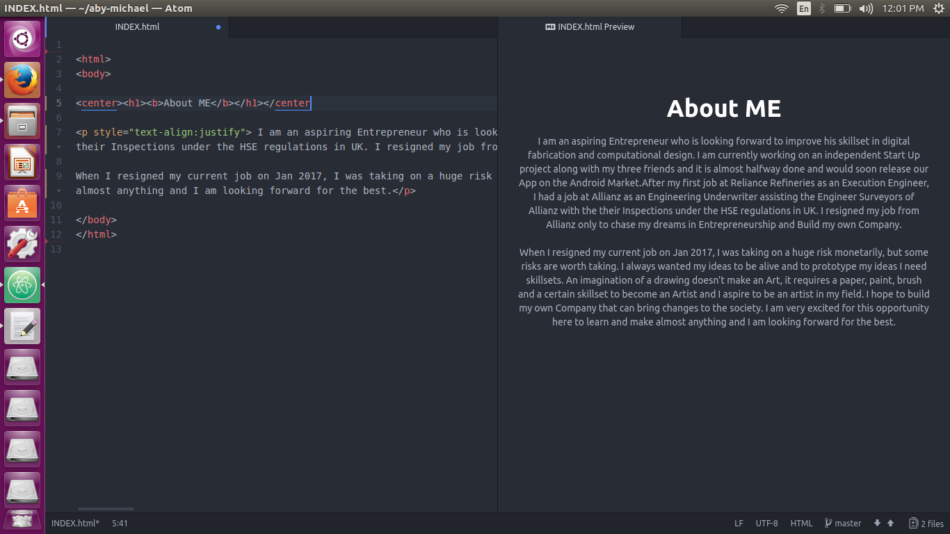 Atom Progress