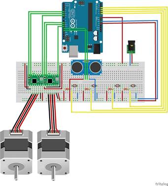 Descripción: http://archive.fabacademy.org/archives/2017/fablabbcn/students/2/Pictures/11_Machine_Design/two%20STEPPER%20with%20four%20LDR_bb.jpg