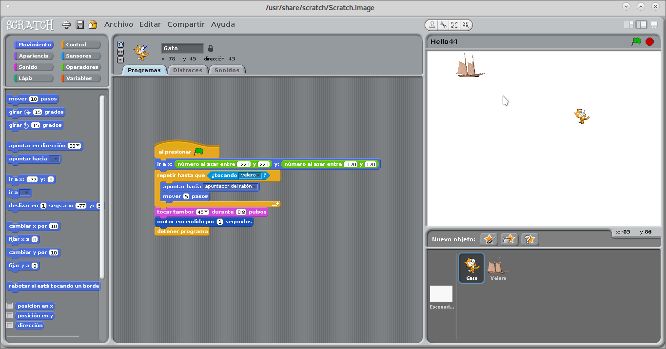 scratch application image