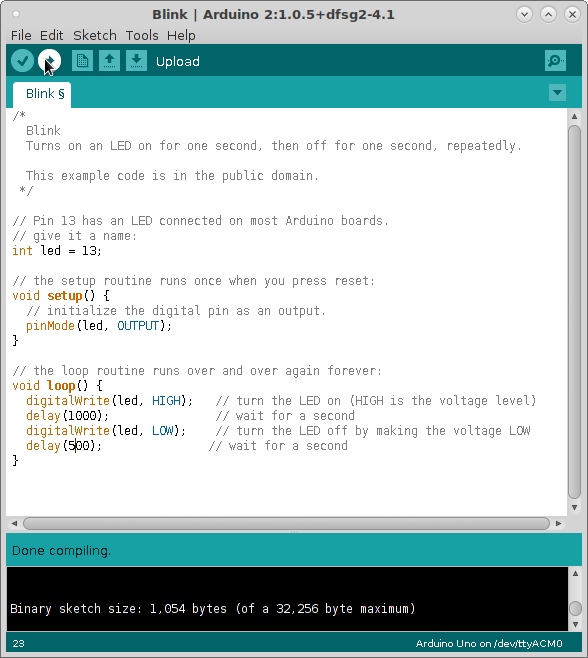  bildo de IDE-a Arduino