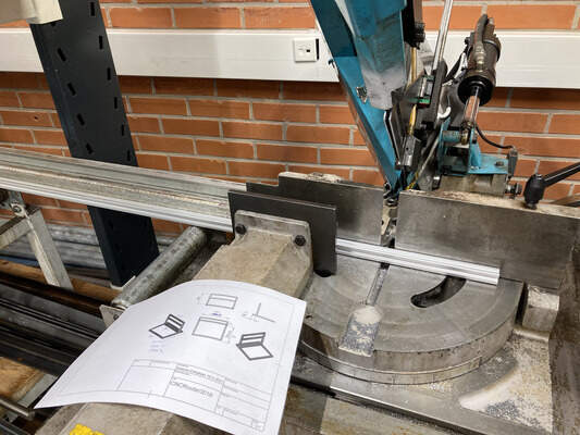 frame & supports cad model