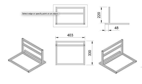 frame & supports cad model