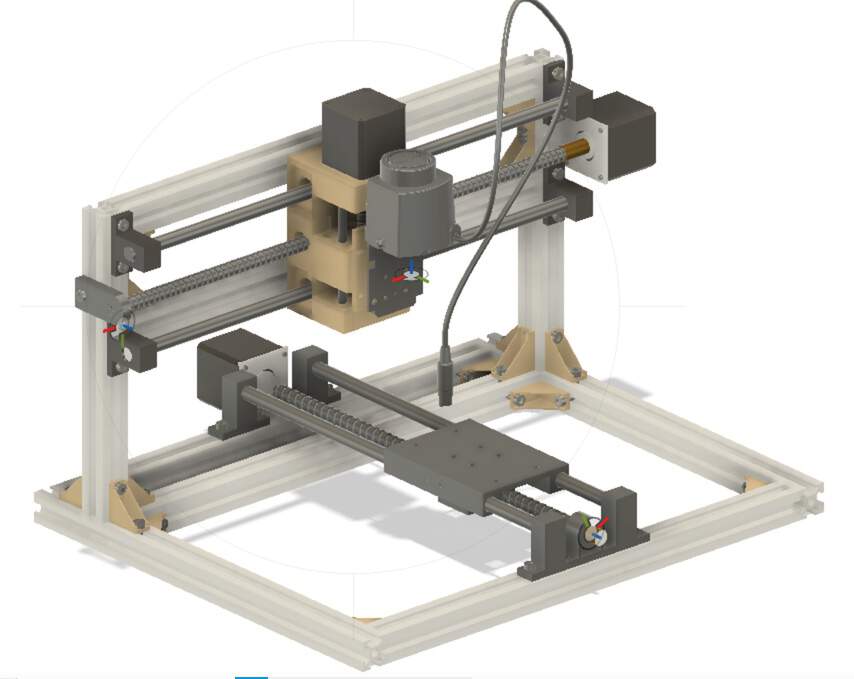 frame & supports cad model