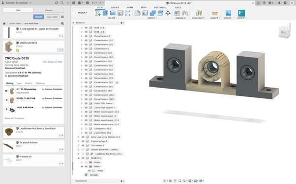 y-axis stage cad model