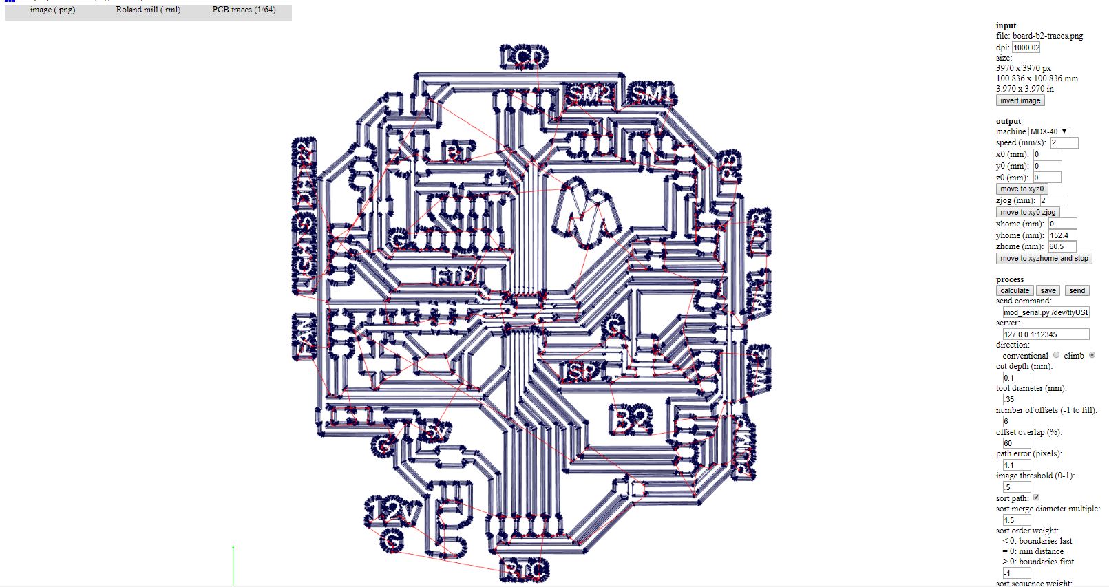 gcode traces