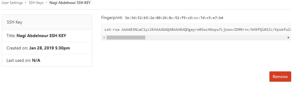 gitlab ssh key