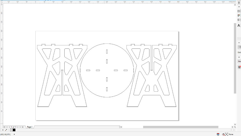 CorelDraw: file for the laser cutter