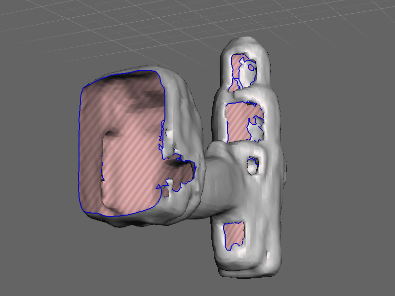 Missing sections of the drill scan.